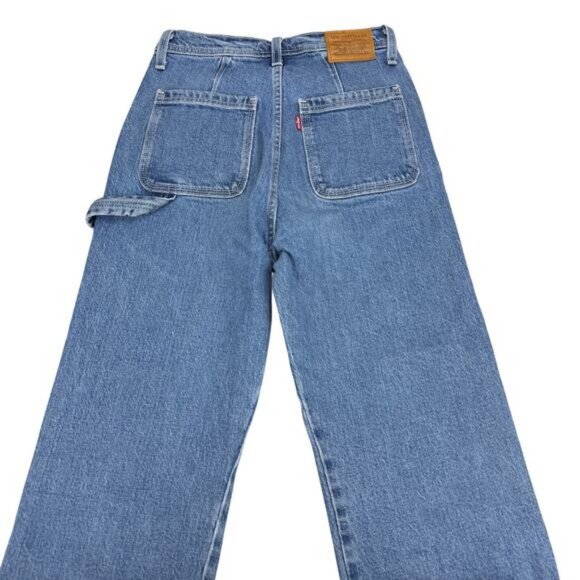 LEVI'S Premium Ribcage Straight Ankle Utility Jean Sz 24 Blue - Picture 8 of 11